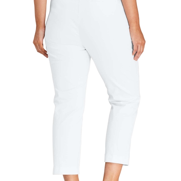 Lands' End Women Fit 2 Chino Crop Pants White NWOT - Picture 5 of 5